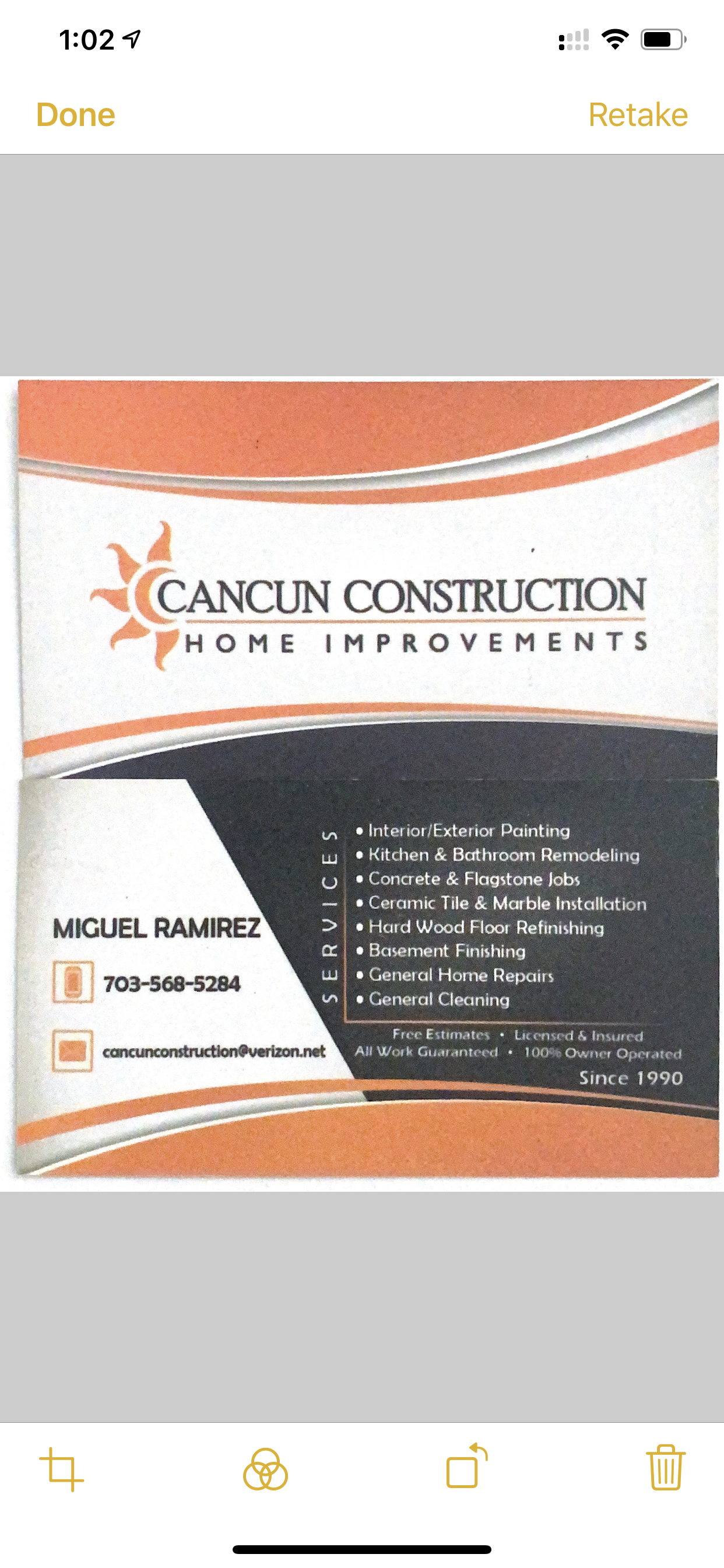 Logo for Cancun Construction & Home Improvements LLC