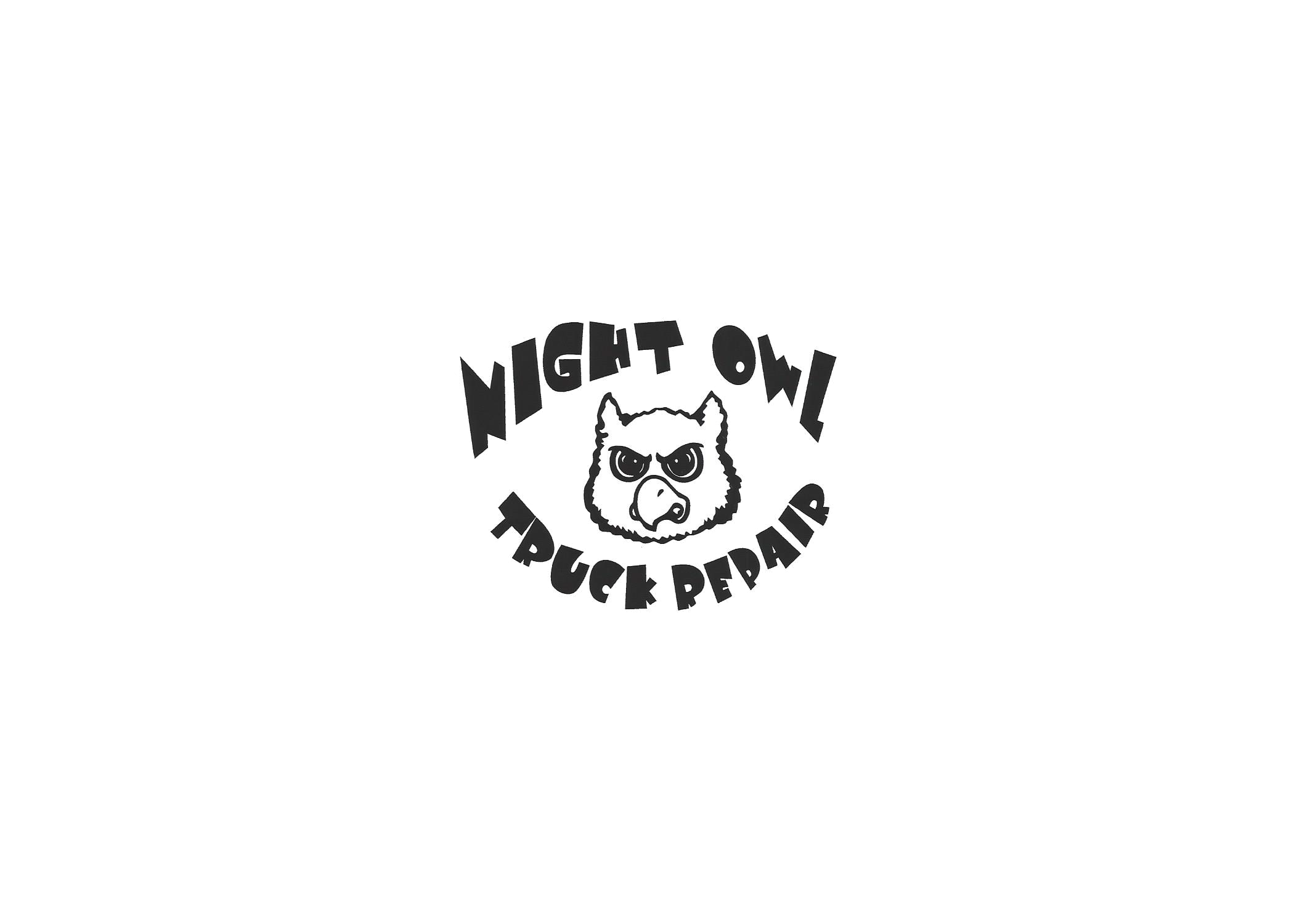 Night owl truck repair logo