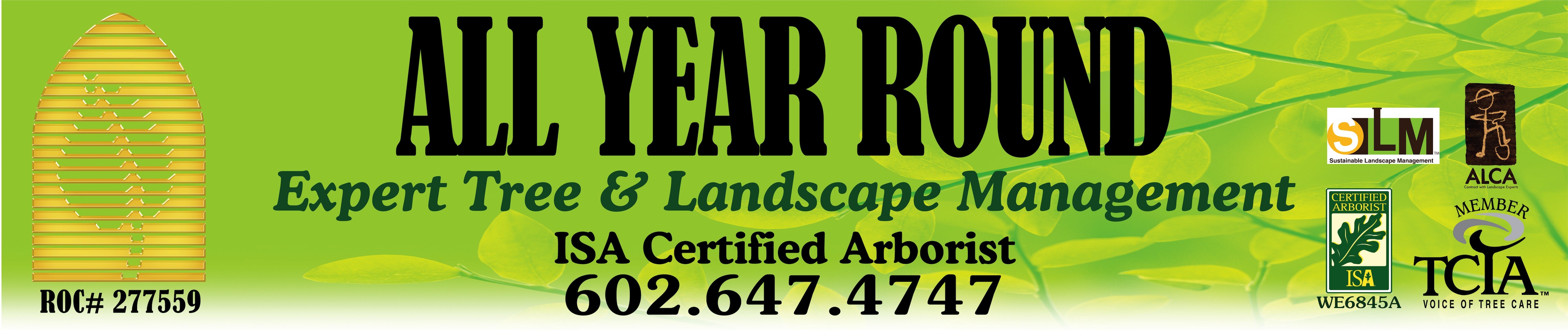 ALL YEAR ROUND EXPERT TREE & Landscape Management logo