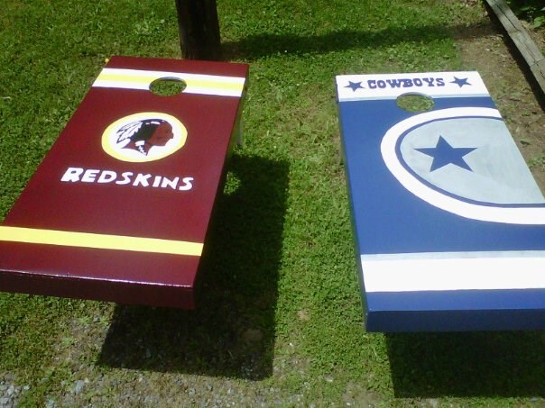 Cornhole Boards_Cowboys and Redskins