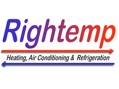 RIGHTEMP HEATING COOLING & REFRIGERATION logo