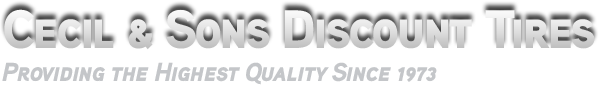 Logo for Cecil & Sons Discount Tires