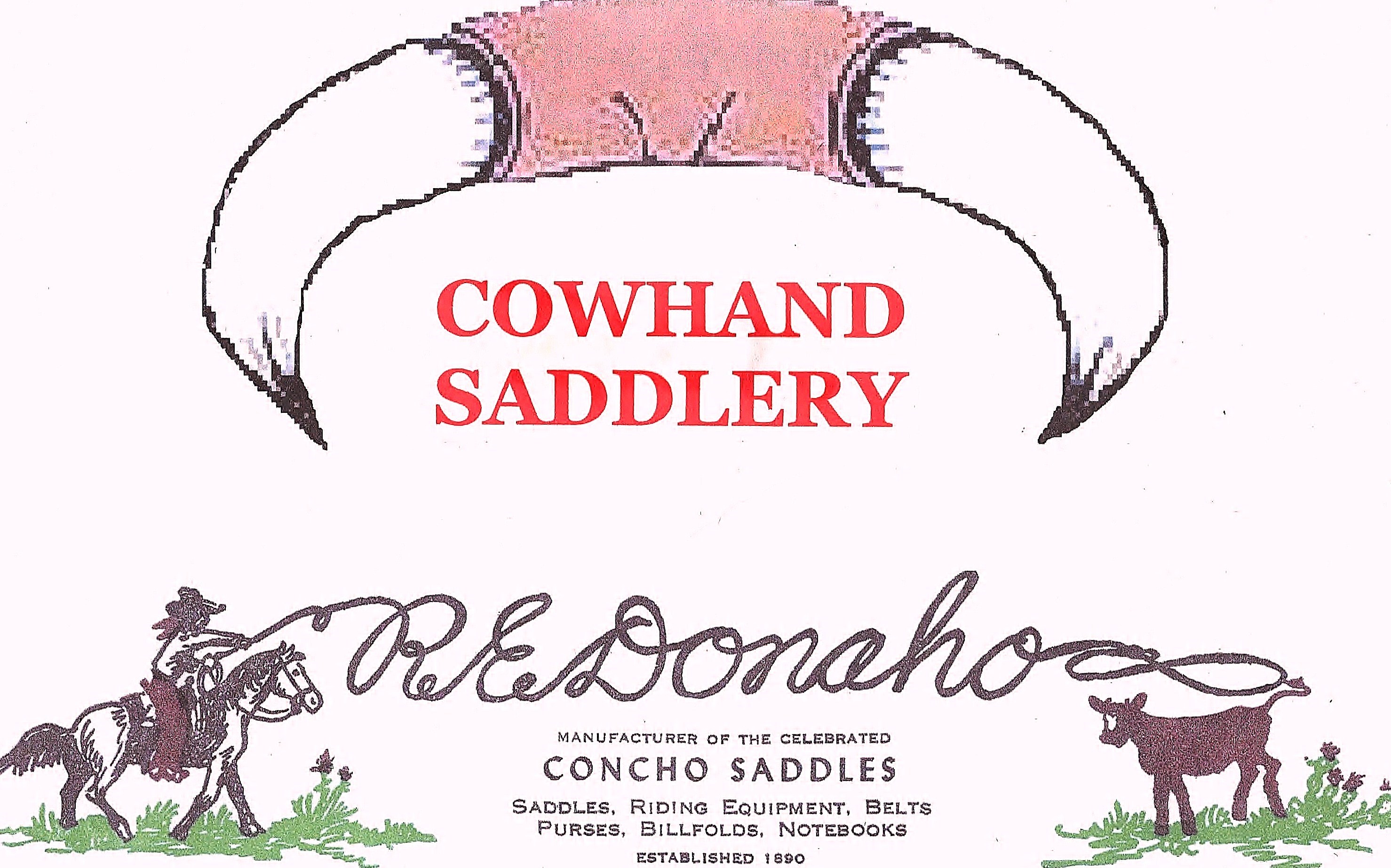 Cowhand Saddlery & R. E. Donaho saddles logo