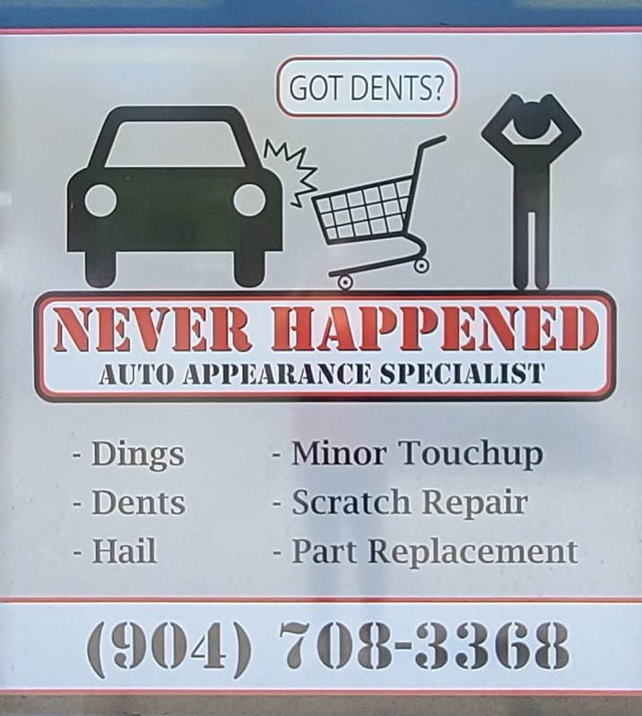 Logo for Never Happened Paintless Dent Removal