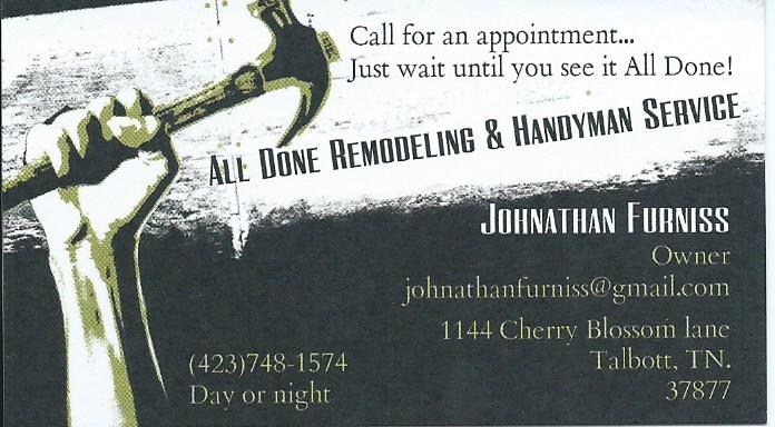 All Done Handyman & Remodeling logo