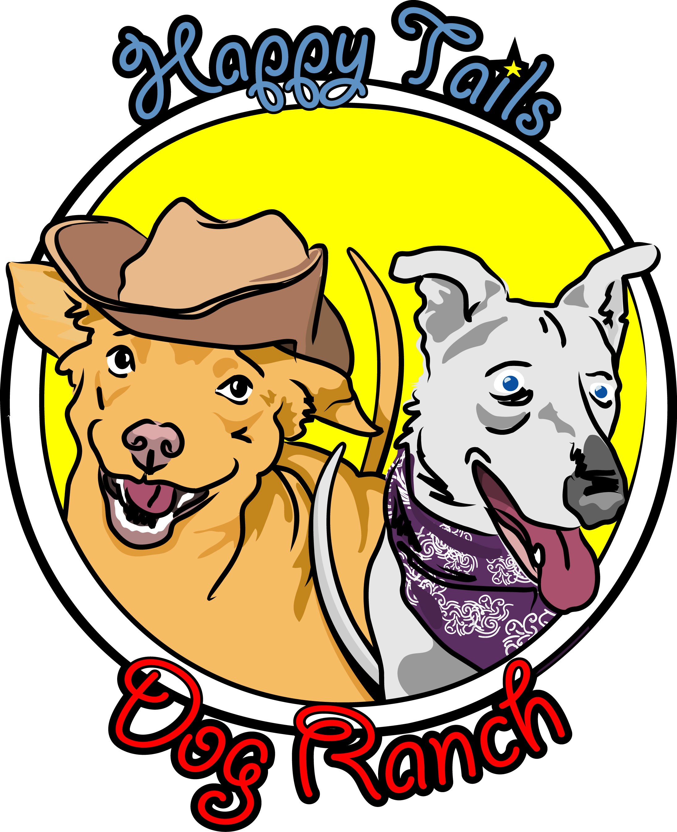 Logo for HAPPY TAILS DOG RANCH