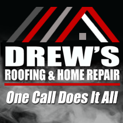 Logo for Drew's Roofing and Home Repair