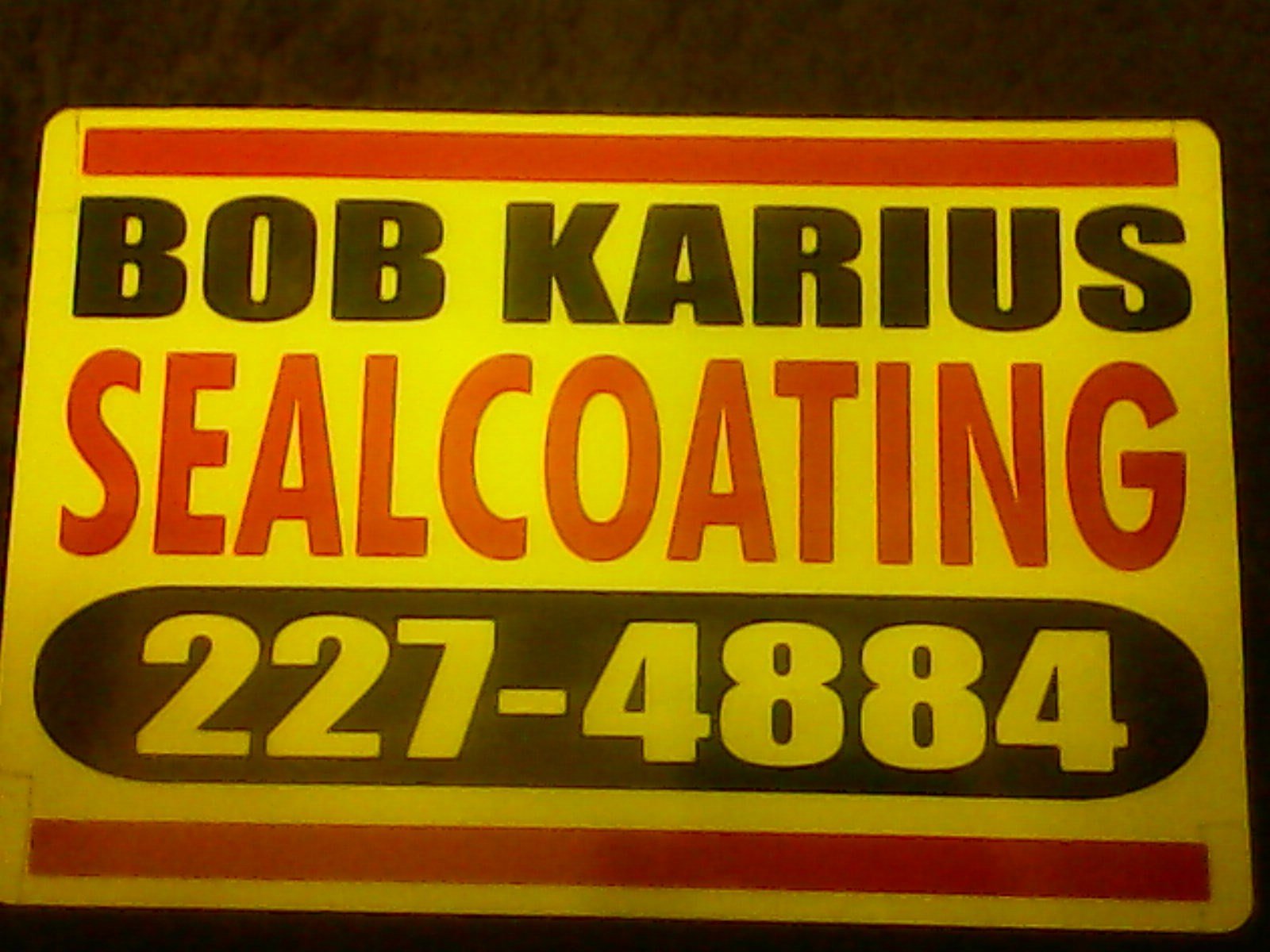 Avatar for Bob karius sealcoating