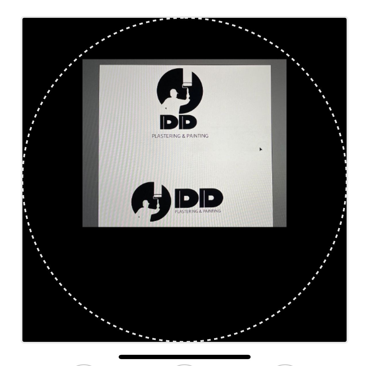Logo for DD Plastering & Painting LLC.