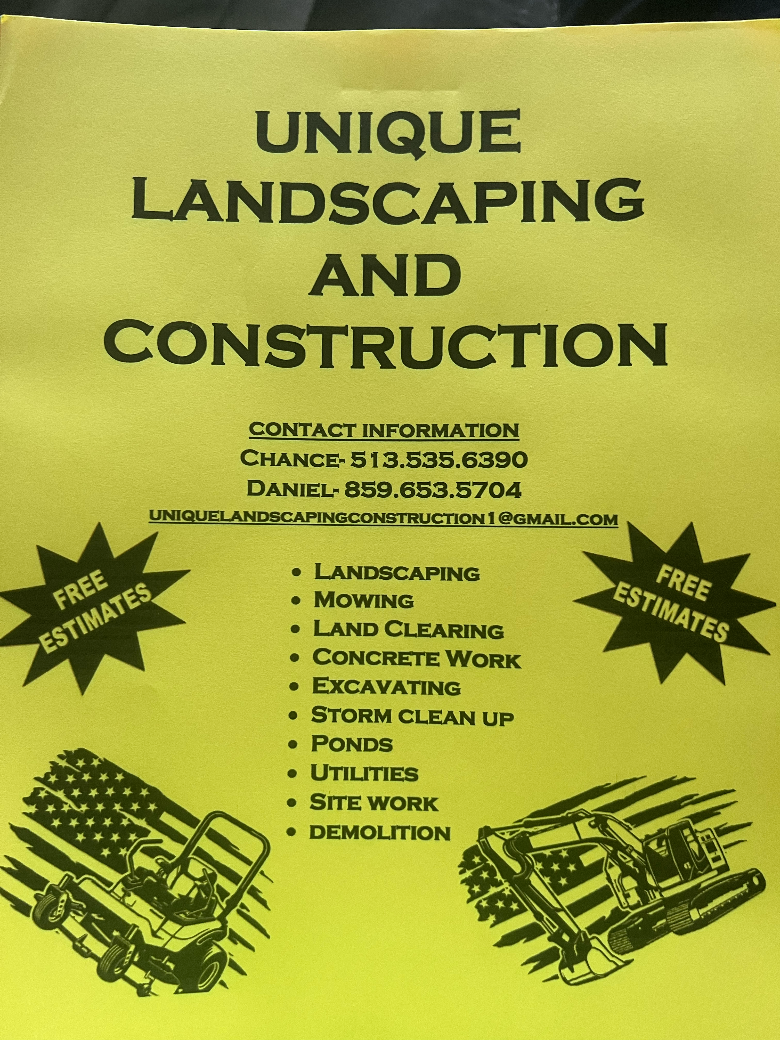 Avatar for Unique landscaping and construction