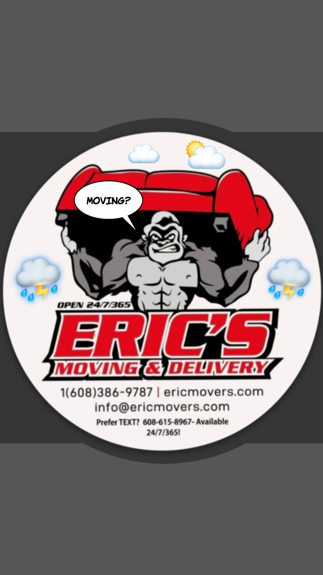 Avatar for Eric's moving and delivery service