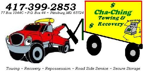 Logo for Cha-Ching Towing & Recovery