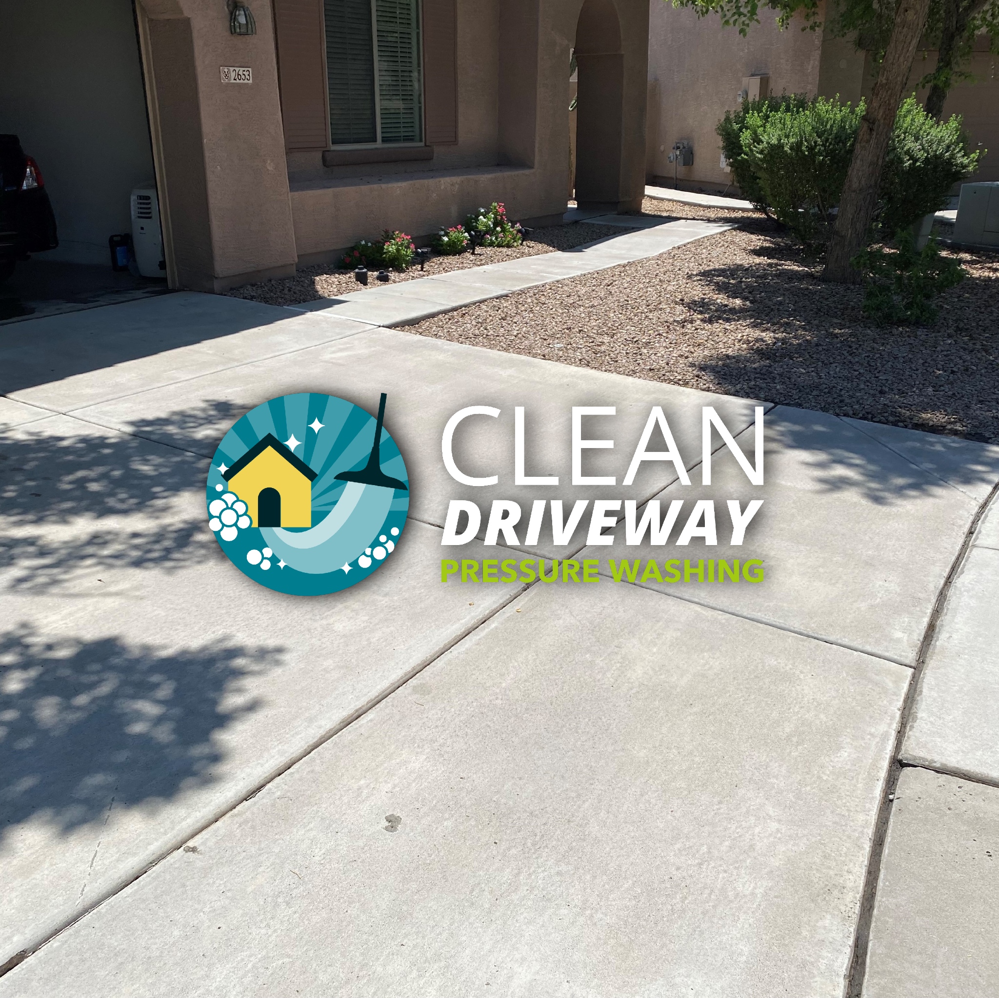 Clean Driveway Pressure Washing logo