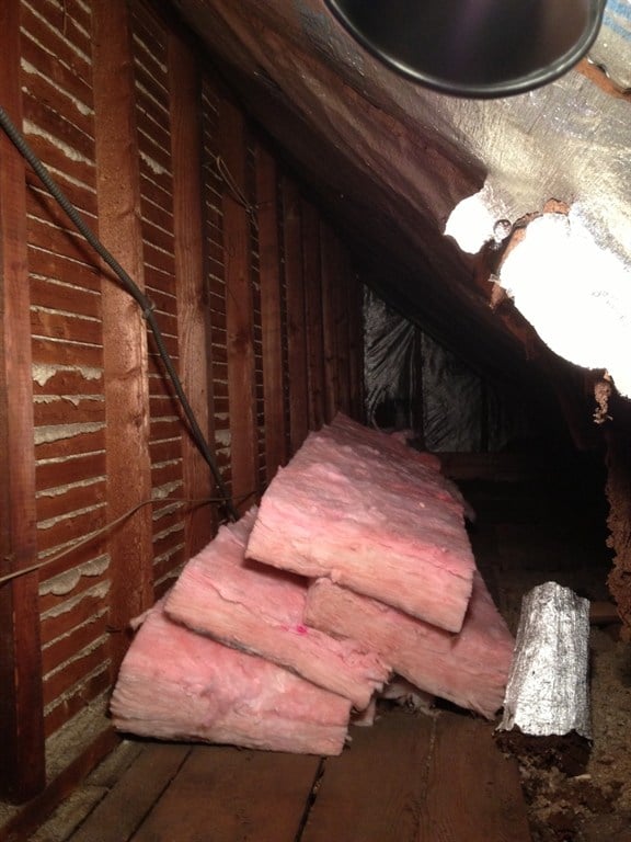 Remove existing fiberglass as necessary 