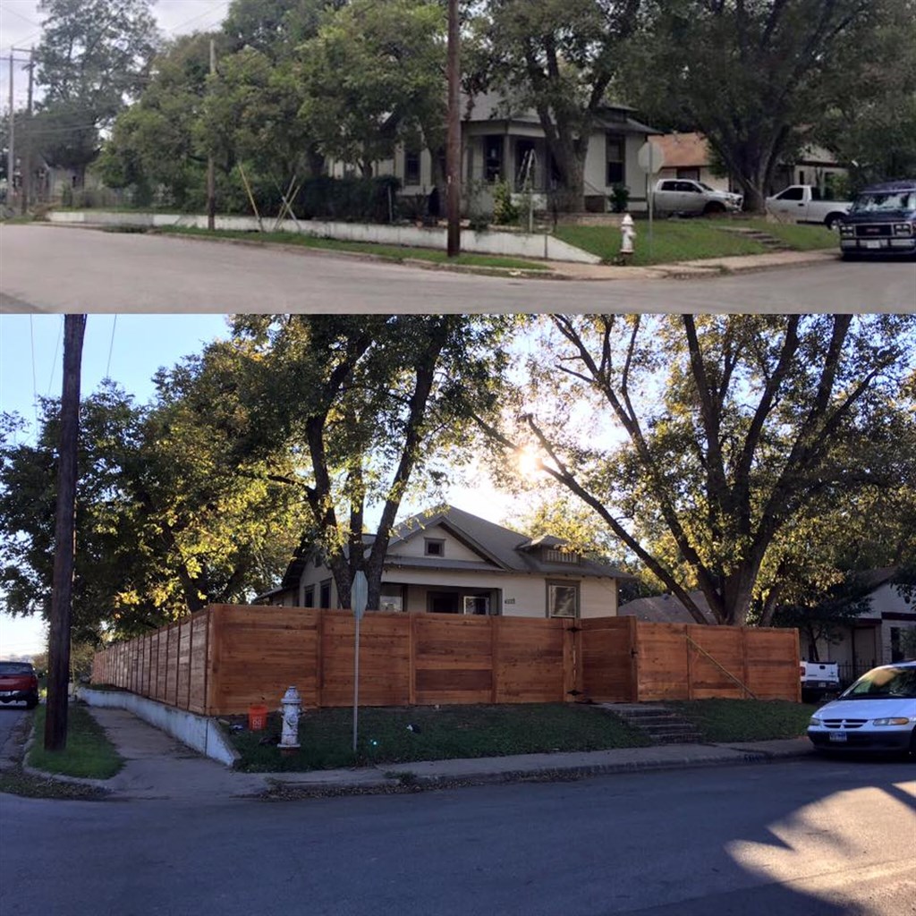 FENCE AND LANDSCAPING