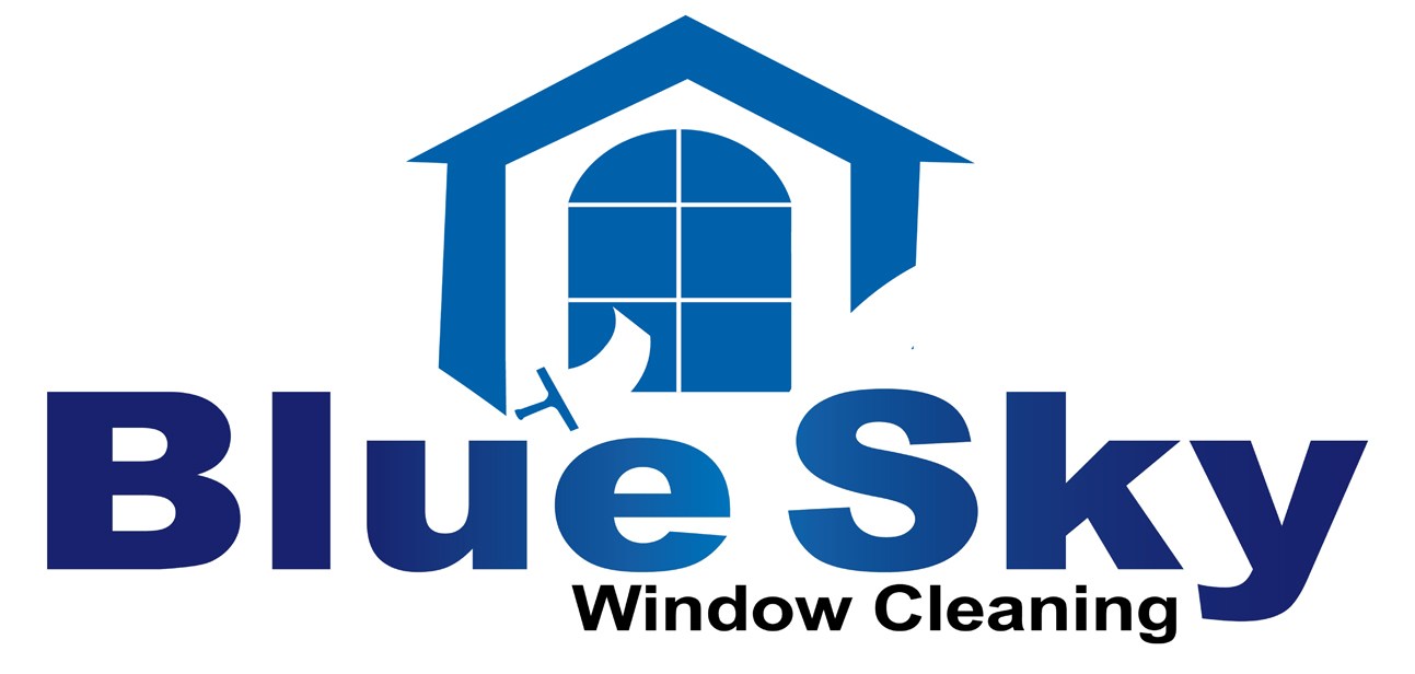 Blue sky window cleaning logo