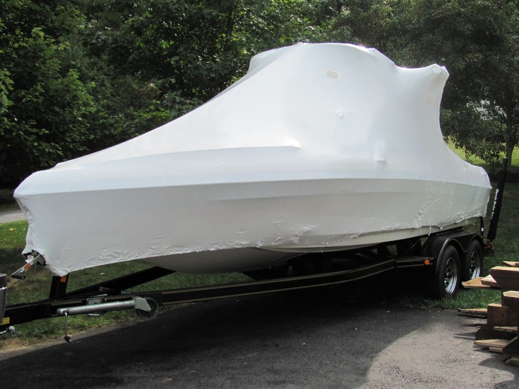 Boat Shrink Wrapped