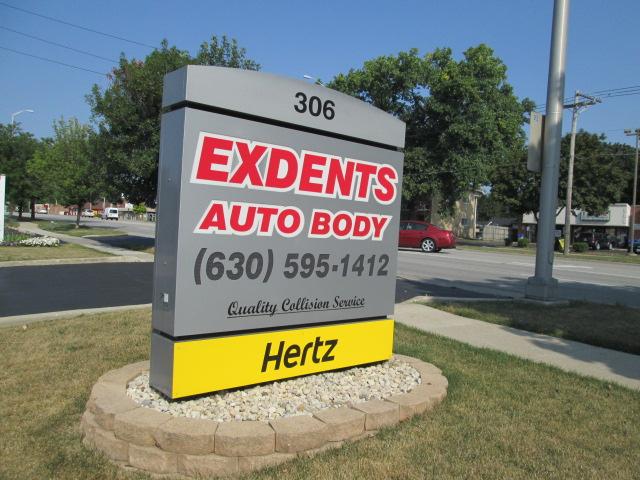 Logo for EXDENTS AUTO BODY