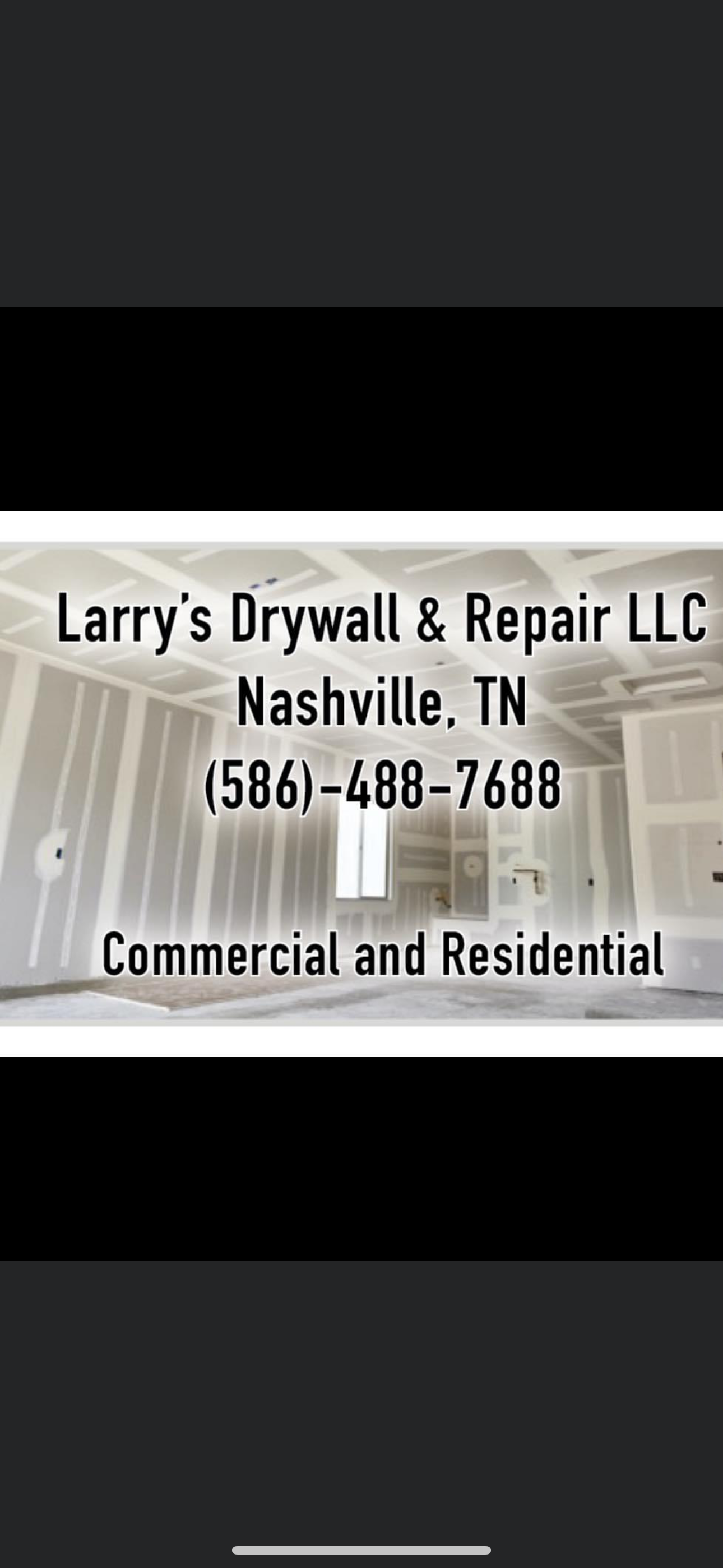 Logo for Larry's Drywall and Repair 