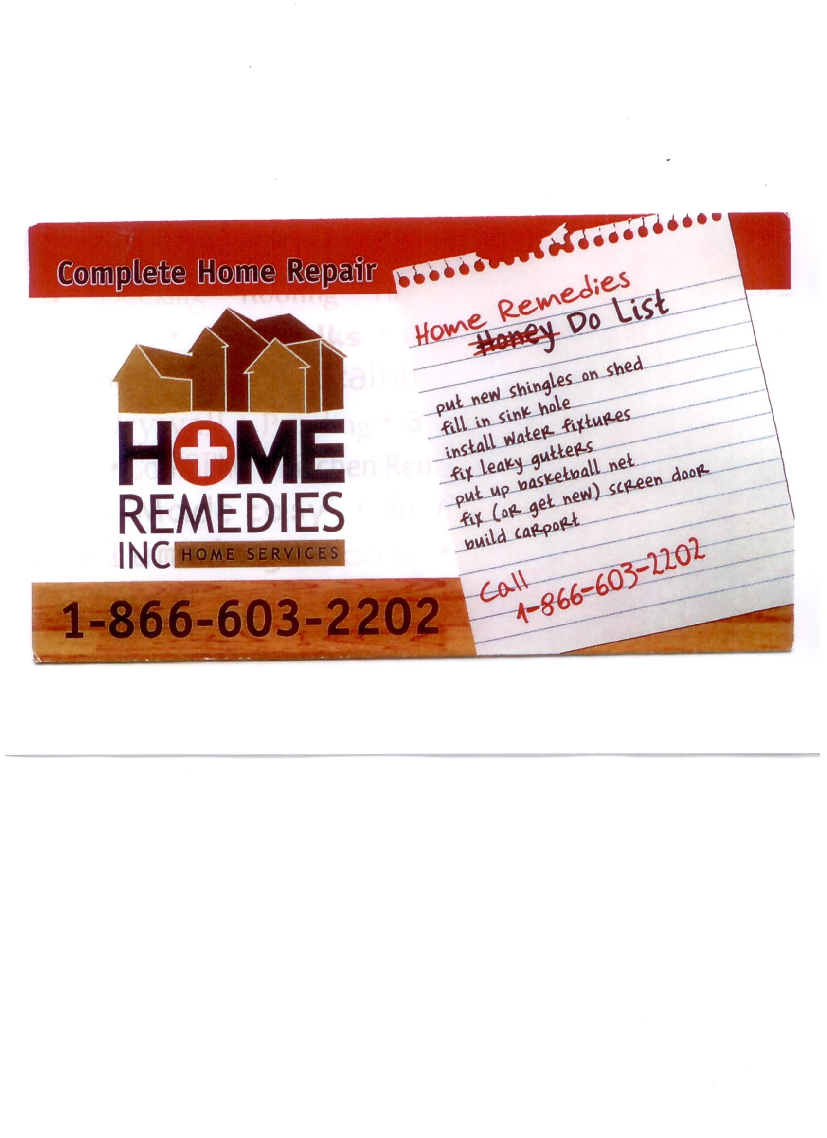 Home Remedies Inc. logo