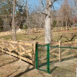 Post and Rail with Chain Link Fence