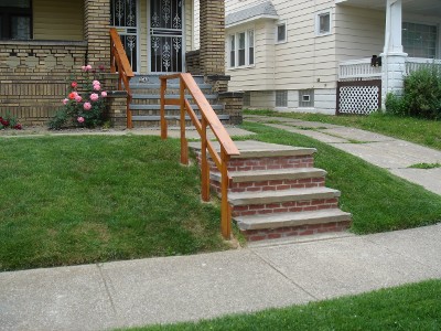 New Steps and Handrail