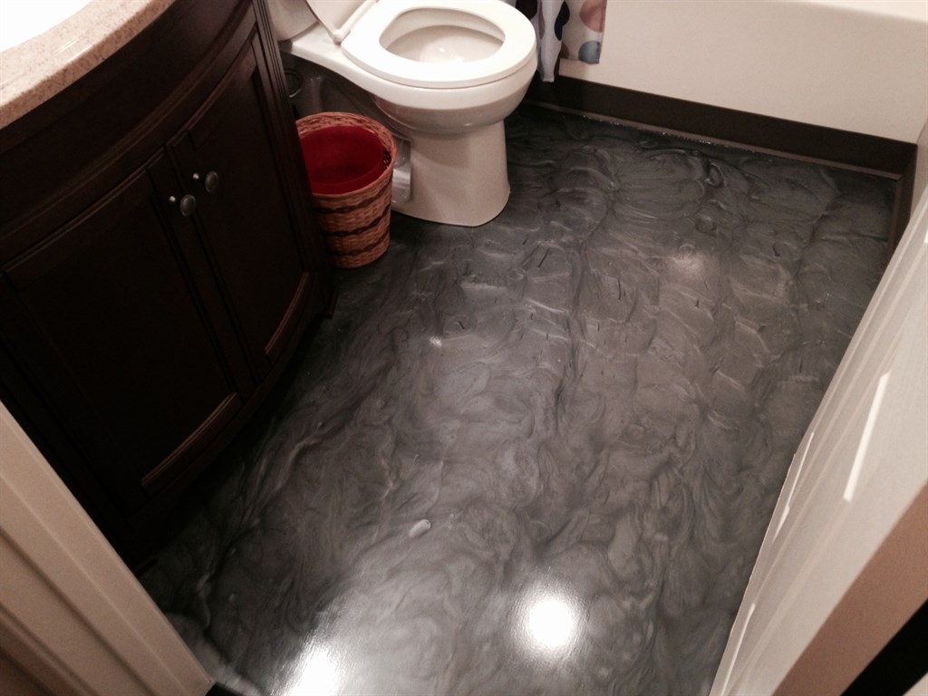 Epoxy Bathroom Floor
