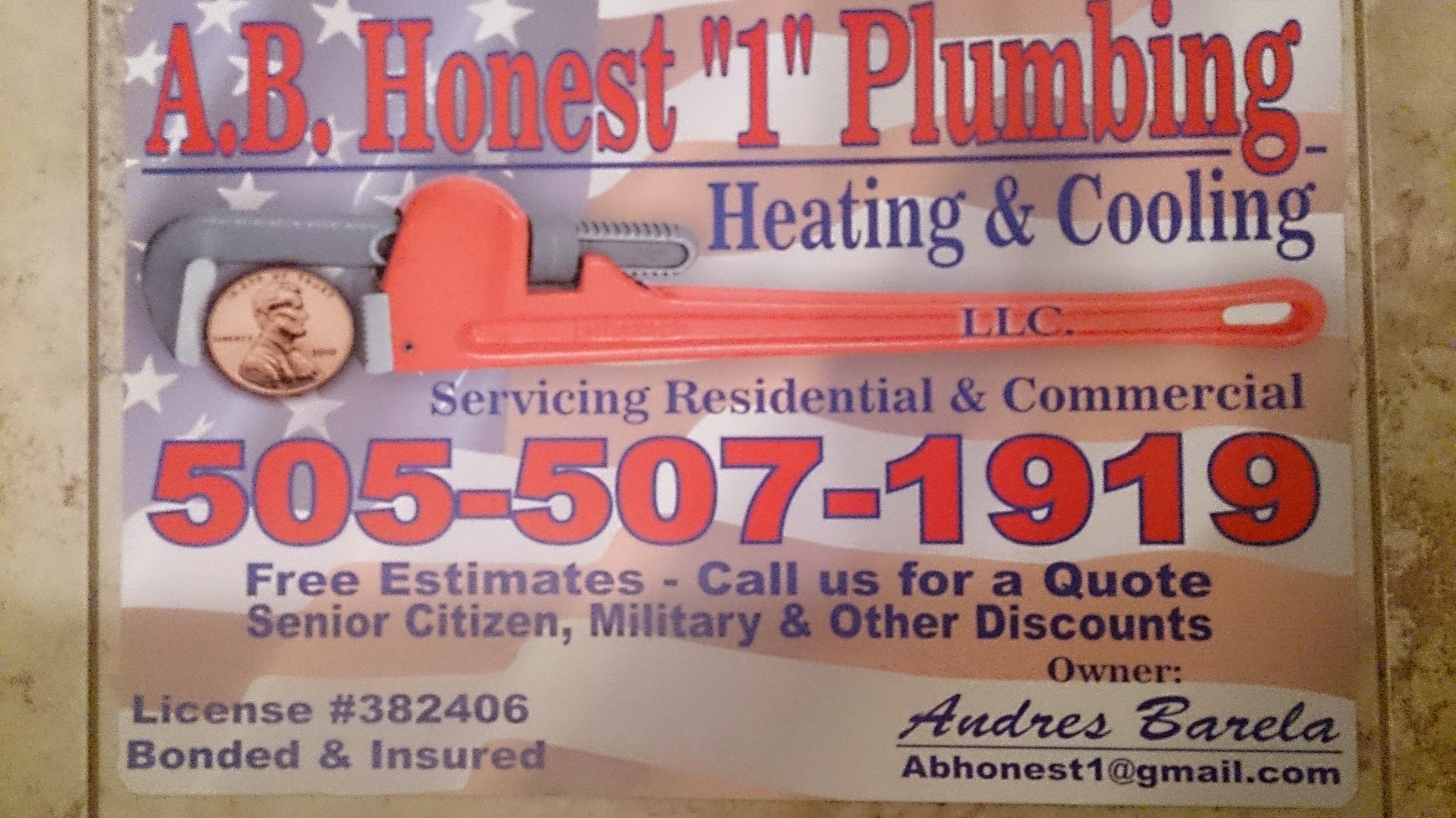 ABHonest1 plumbing heating & cooling LLC Reviews Albuquerque, NM Angi