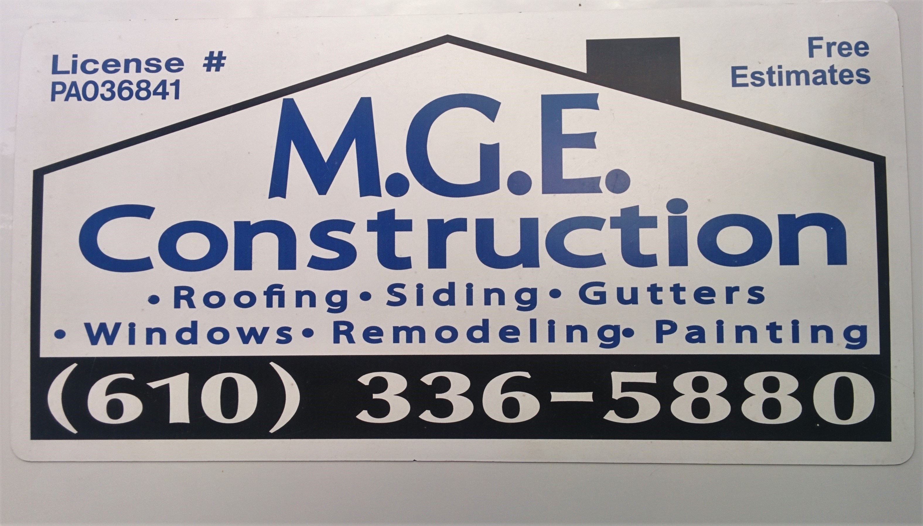 MGE CONSTRUCTION logo