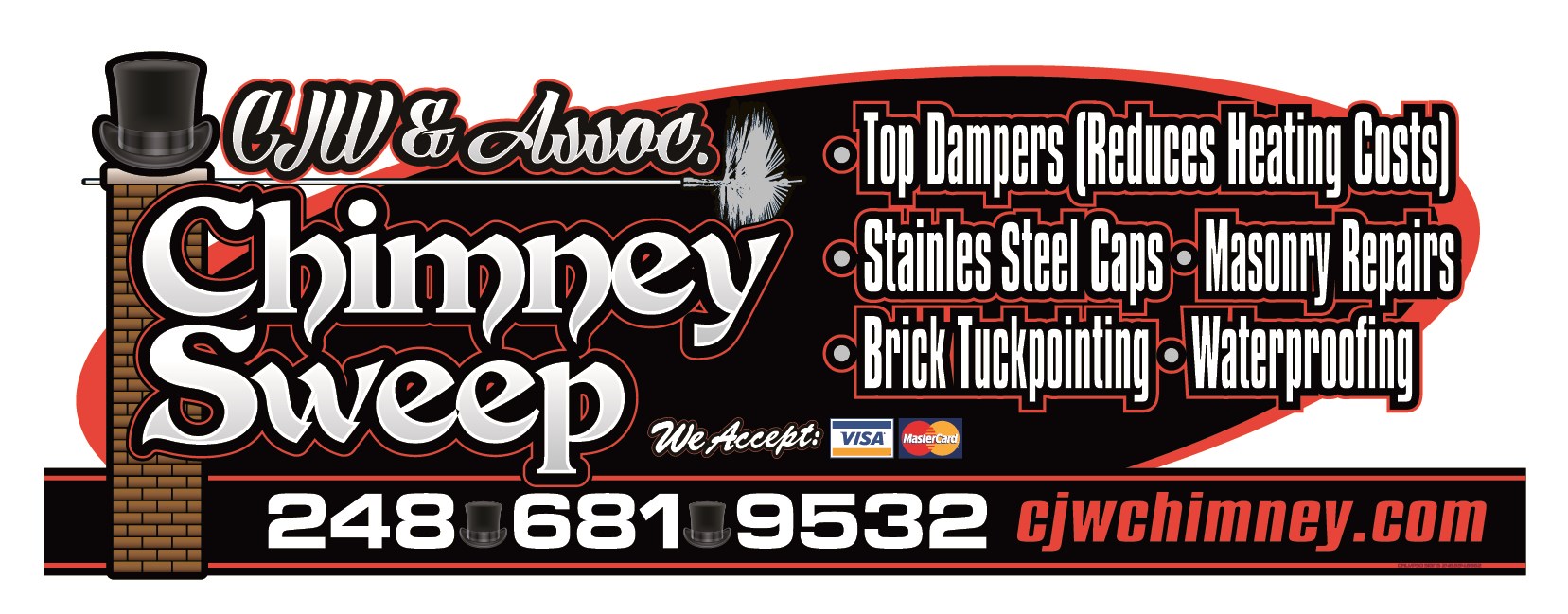 Logo for CJW Chimney Sweeping & Restoration