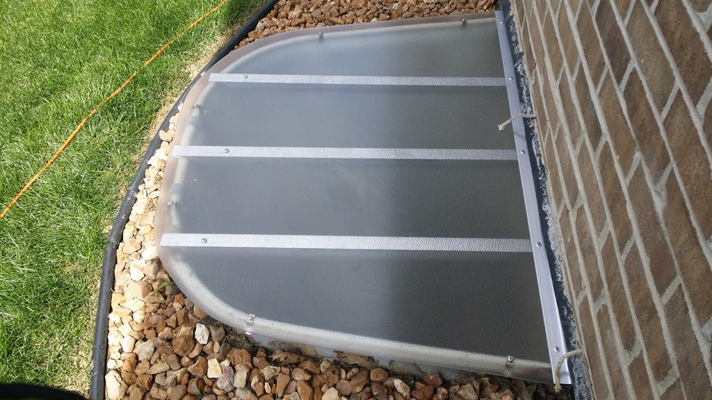 Window Well Cover On Metal Well 