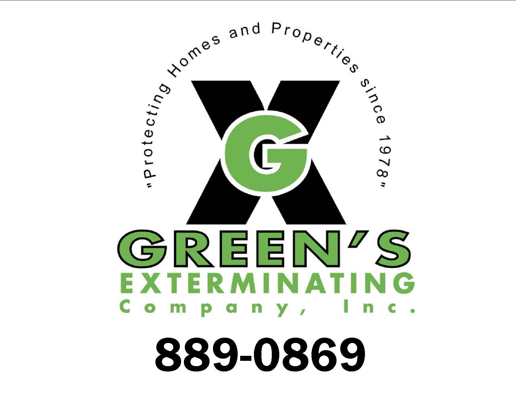 Logo for Green's Exterminating Company