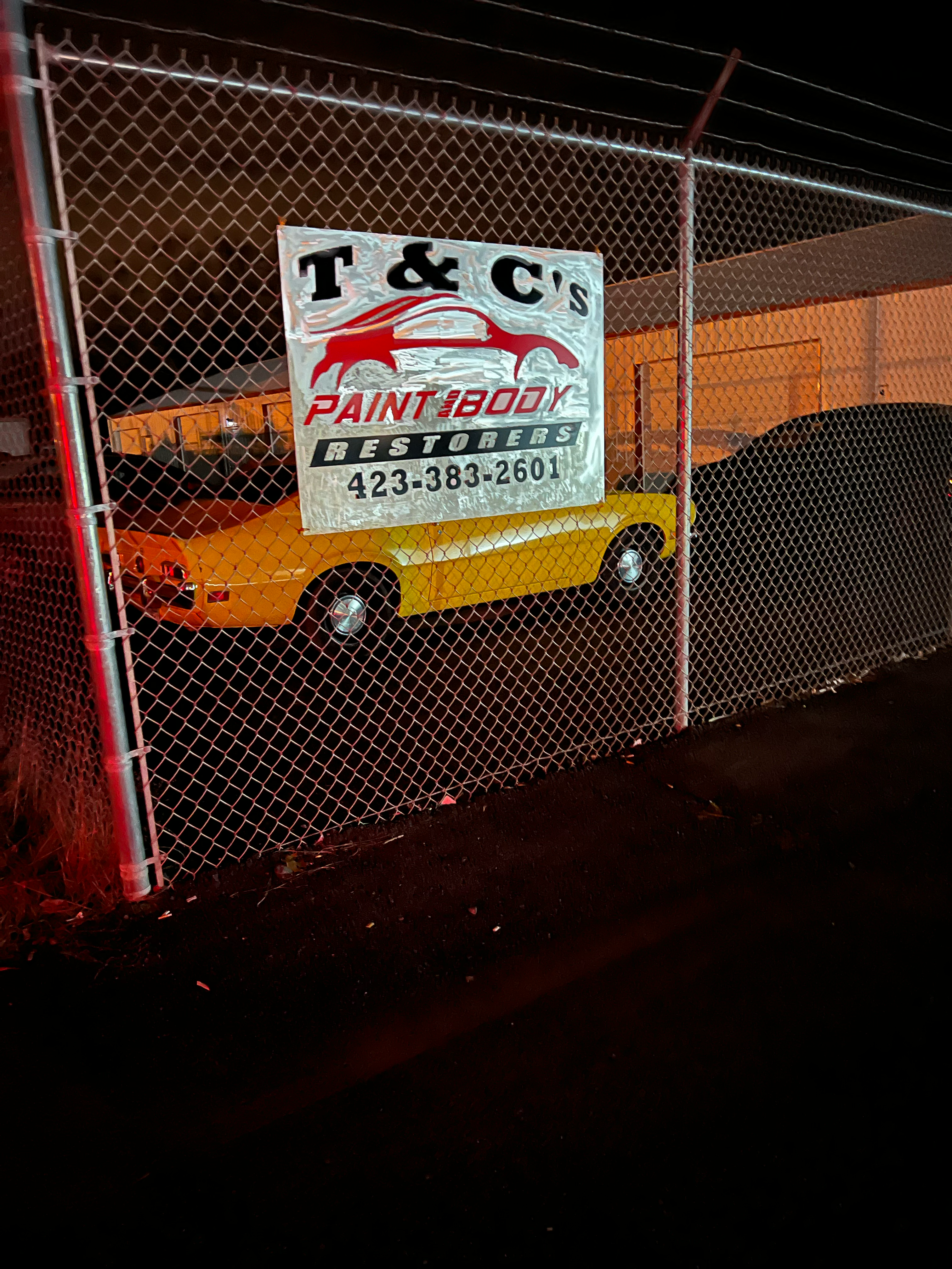 T&C'S PAINT and body restorers  logo