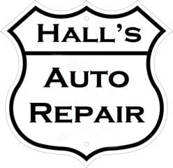 HALL'S AUTO REPAIR logo