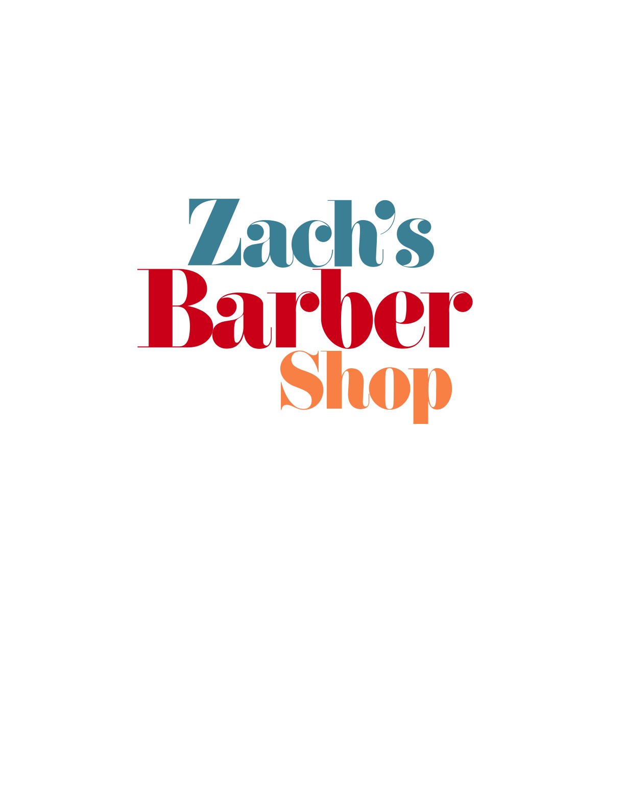 Logo for ZACH'S BARBER SHOP
