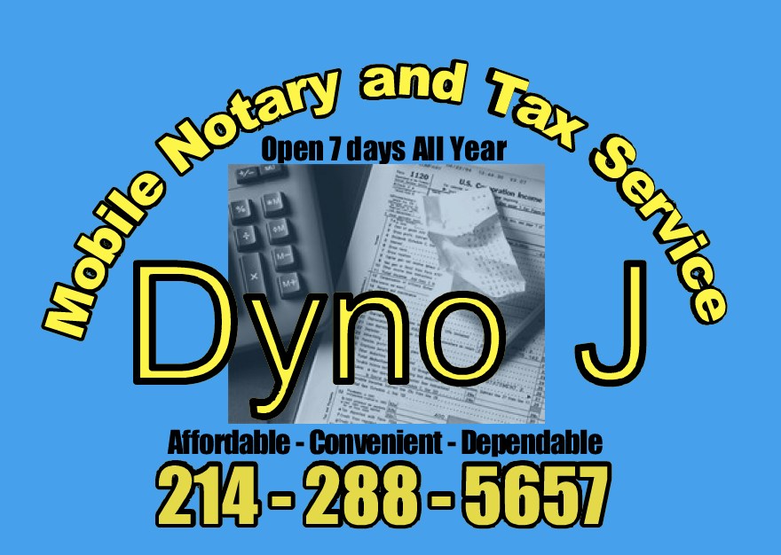 Dyno J Mobile Notary and Tax Service logo