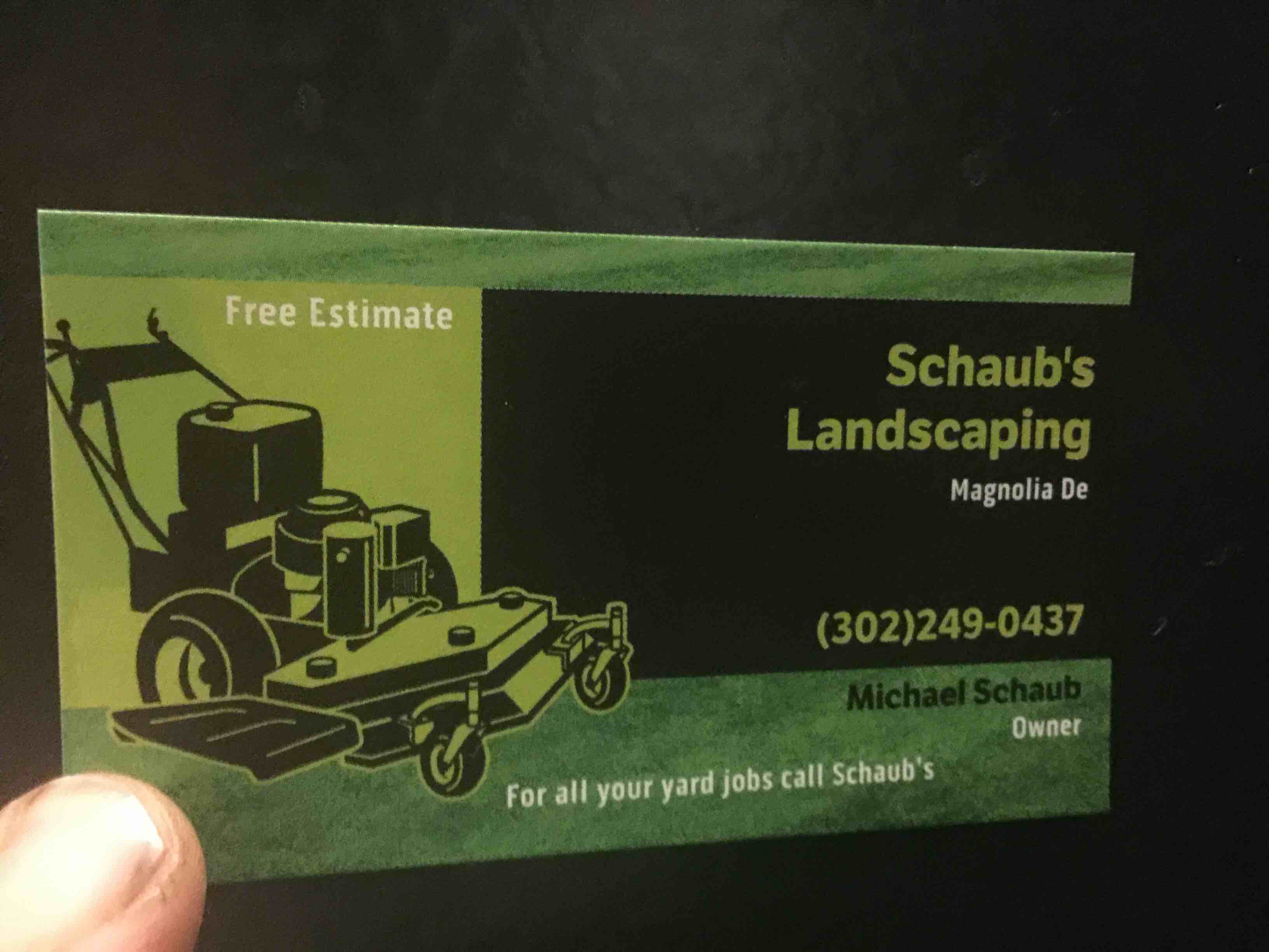 Schaub's Landscaping logo