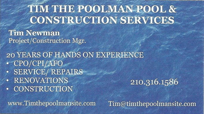Logo for Tim The Poolman Pool & Construction Services