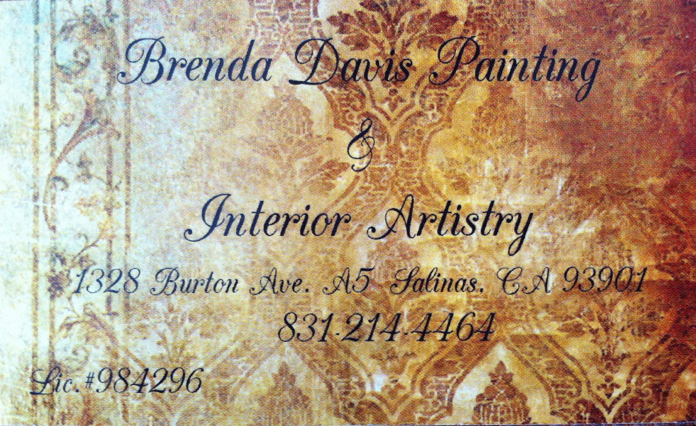 Brenda Davis Painting & Interior Artistry logo