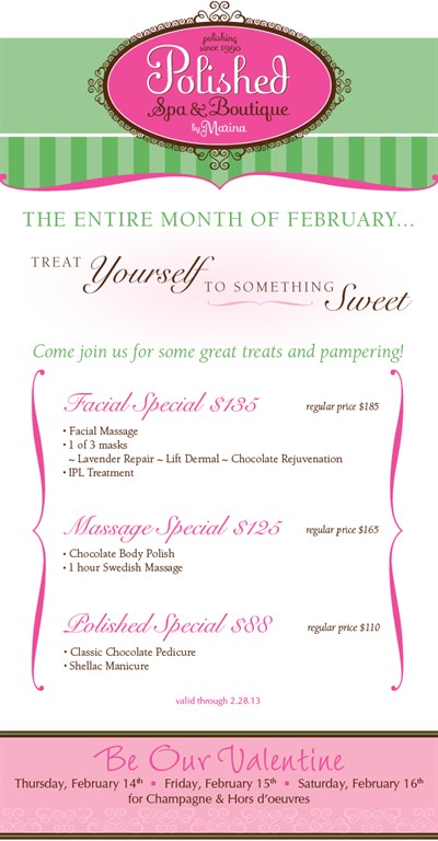FEBRUARY SPECIALS