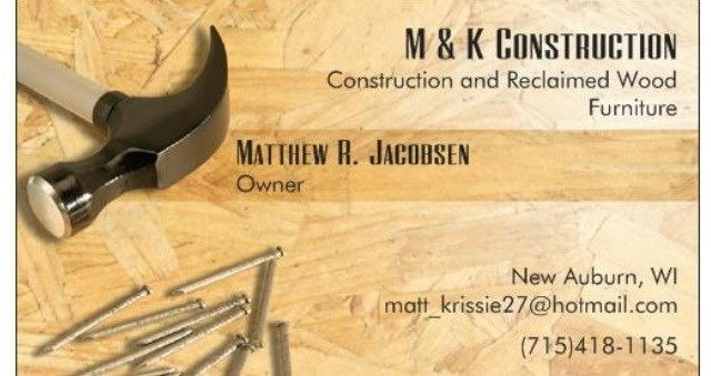 M & K Construction logo