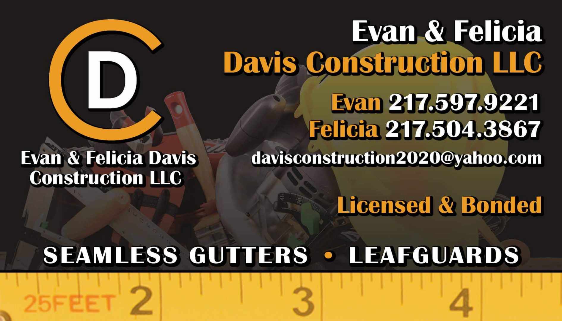 Evan and Felicia Davis Construction  logo
