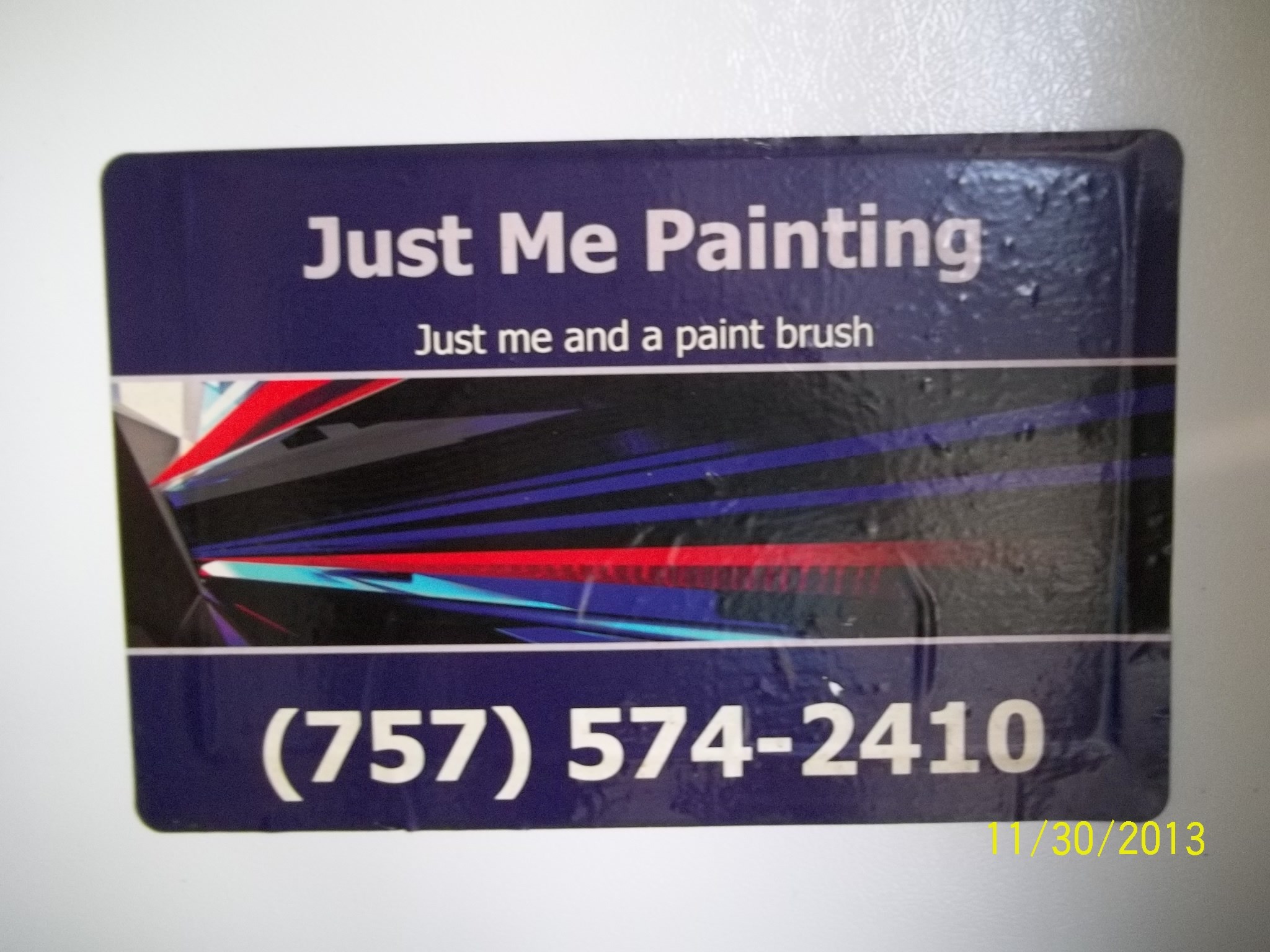 Logo for Just Me Painting