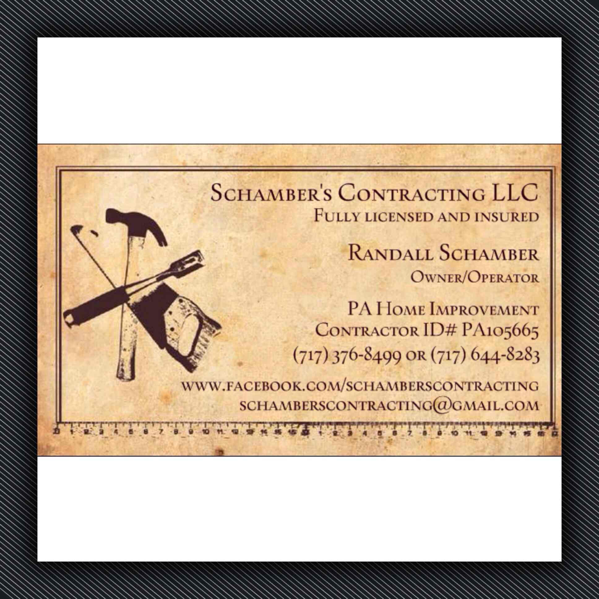 Schamber's Contracting LLC logo