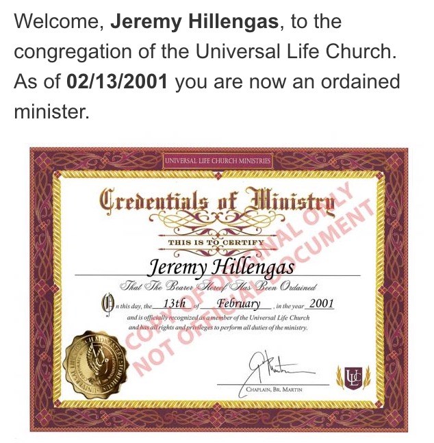 Ordination