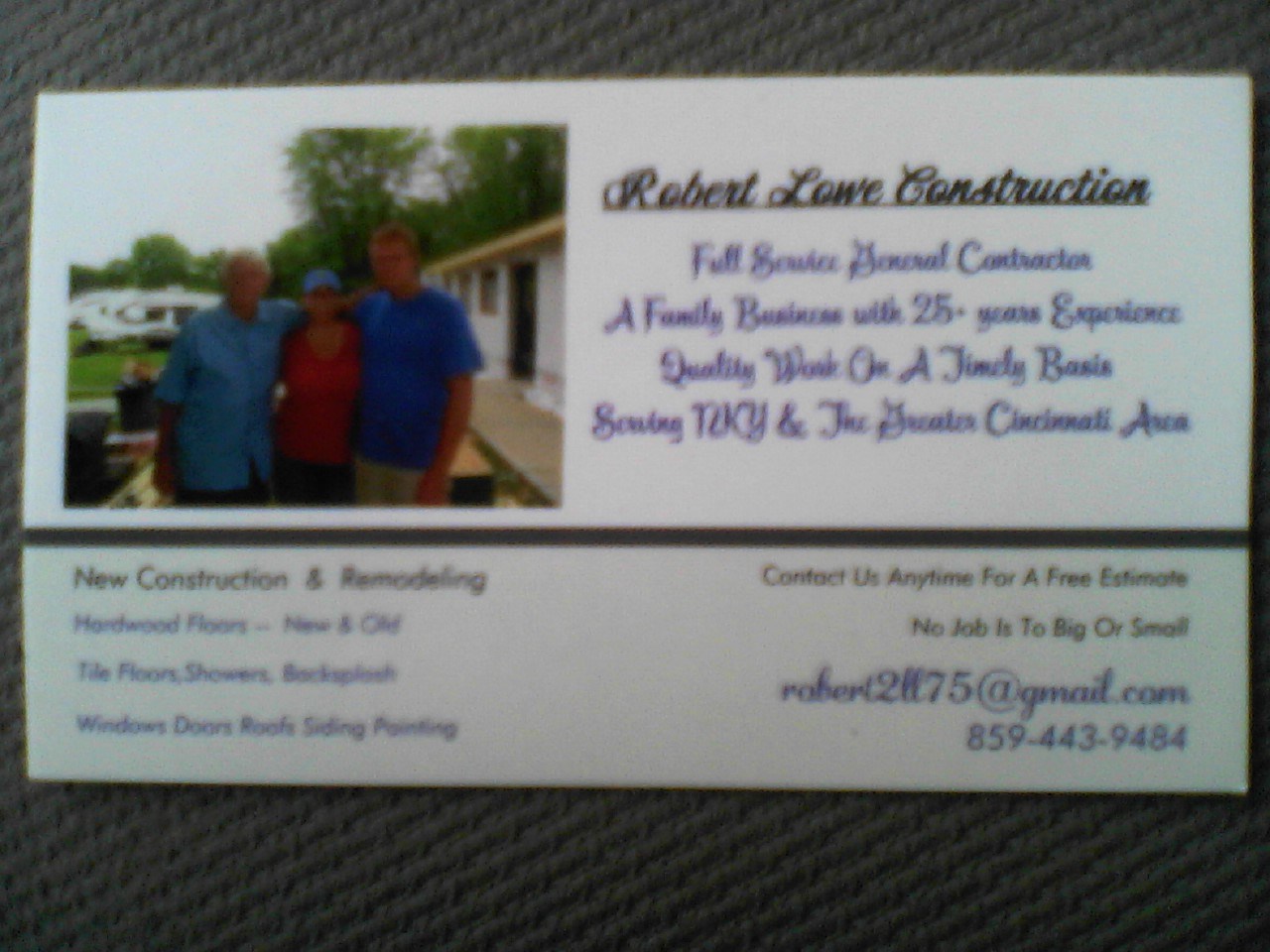 Robert Lowe Construction logo