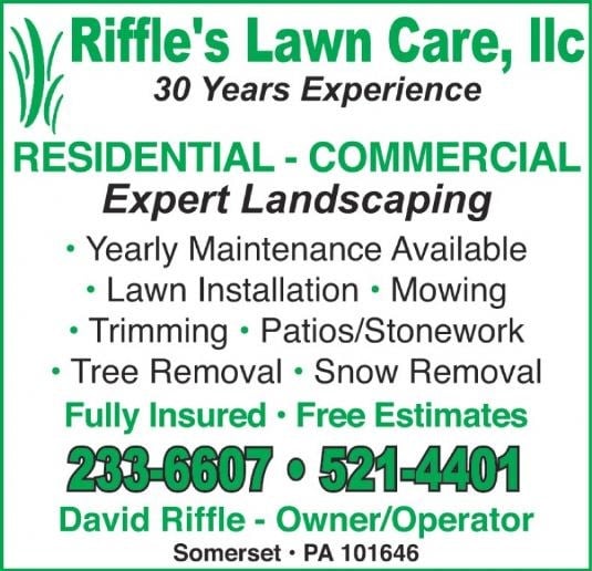 Riffle's Lawn Care LLC. logo