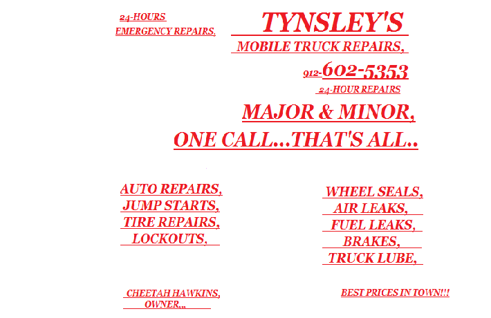 Avatar for TYNSLEY'S MOBILE TRUCK REPAIRS