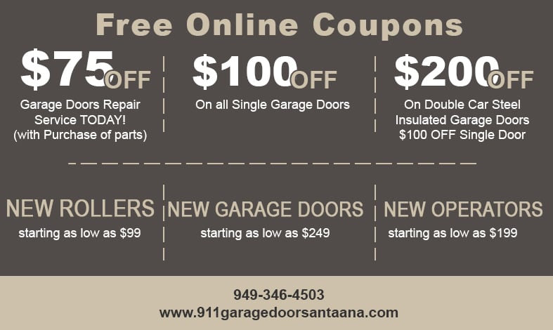 Logo for 911 Garage Door Santa Ana.
