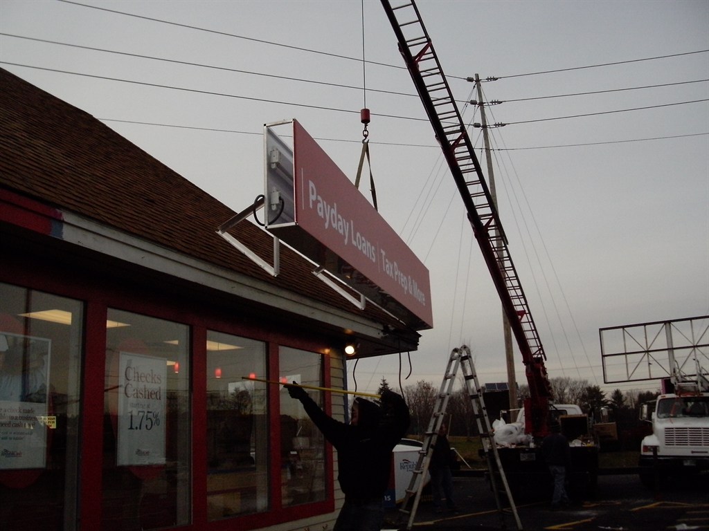 sign installation